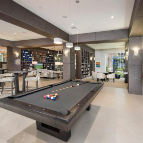 Indoor Resident Lounge with Billiards Maitland City Centre