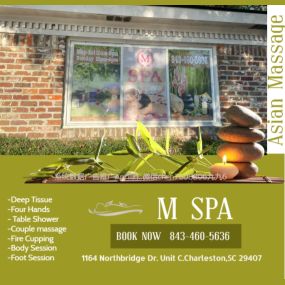 Our traditional full body massage in Charleston, SC
includes a combination of different massage therapies like 
Swedish Massage, Deep Tissue, Sports Massage, Hot Oil Massage
at reasonable prices.