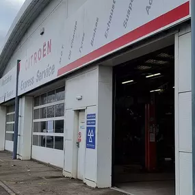 Outside the Citroen Service Centre Hull workshop