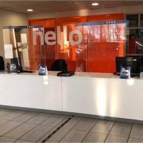Reception inside of the Ford Service Centre Blackpool