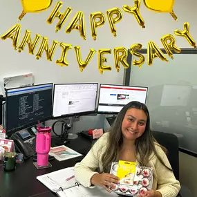 Happy Noahversary, Elise! ????

Celebrating one year of your dedication, positivity, and outstanding customer care at Noah Pierce State Farm.

Thank you for bringing joy to our team and making a difference for our clients every day! ????