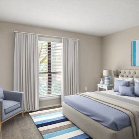 bedroom  at Edgemont Apartment Homes in Greenville, SC