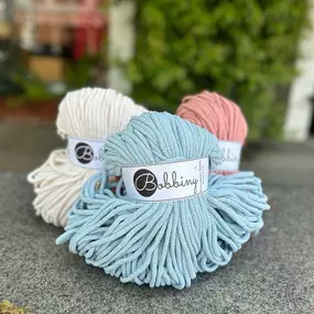 We've got big plans for LYS Day, so it's only right that we have BIG yarn in the shop!
Bobbiny Braided Cord is your go-to for any jumbo project - especially home decor accessories like bags and baskets and poufs, oh my ????