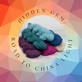 Todays' Hidden Gem is The Fibre Co's Road to China Light. It's a 3-ply strong, soft, and shiny yarn with a lot of body (and great drape) that's perfect for luxurious, soft, and warm items. Don't even get us started on the rich color palette!