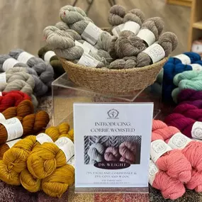 Say bonjour to our newest LBA arrivals, Corrie Worsted and Corrie Confetti!
These gorgeous Falkland Corriedale yarns are the ultimate fiber for sweater knitting - perfect for colorwork, cables and even simple stockinette.