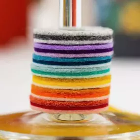 Rainbow Beverage Markers - These colorful, scratch free, felt beverage markers can be used with any glass with a stem or handle. They're perfect for your holiday gathering or a dinner party any time!