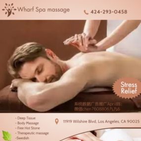 Whether it’s stress, physical recovery, or a long day at work, Wharf Spa has helped many clients relax in the comfort of our quiet & comfortable rooms with calming music.