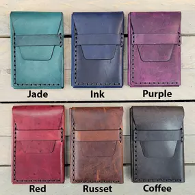 Our smallest wallet yet that holds more than ever! Store up to 12 cards across 3 card pockets plus cash in the billfold section. Everybody's new favorite wallet. Completely hand-stitched for a gorgeous finish that will last.