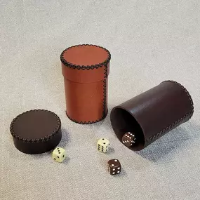 Introducing our hand-stitched dice cup, made out of the finest full grain leather. This luxurious dice cup is the perfect addition to any gaming setup.