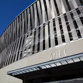 As part of the 2012 renovation of this historic stadium in Dallas’ iconic Fair Park, NOW Specialties partnered with Balfour Beatty and James Carpenter Design Associates to install custom stainless steel mesh from Cambridge Architectural. Two unique weave patterns deliver both performance and striking visual impact.