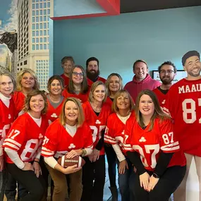 There are a lot of great teams to cheer for today. ???? No matter who wins- we have the best team around cheering for you everyday! ❤️#jeannieismyagent #ridewithnumber1 #awardwinningagency