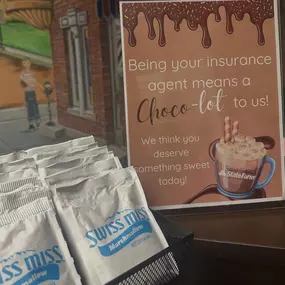 Happy Hot Chocolate Day! 

Stop by either office on January 31st & grab some free hot chocolate. You can grab a packet for later or mix up a cup while you are here.

We look forward to seeing you!