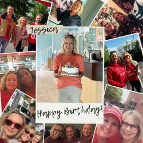 HAPPY, HAPPY BIRTHDAY JESSICA! Jessica is our ever focused, full of knowledge ROCKSTAR! We are so lucky to have her positive mindset & driven personality on the team. She is always the biggest cheerleader celebrating our small & big wins. We love any opportunity to send the positivity back her way!