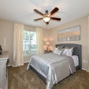 Bedroom With Expansive Windows at The Retreat at Germantown