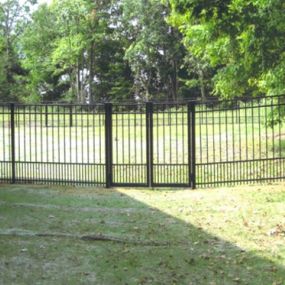 black aluminum security fencing by Pro-Line Fence Co
