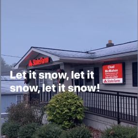 Snow at our Chad McMahon State Farm office in Waynesville, NC!