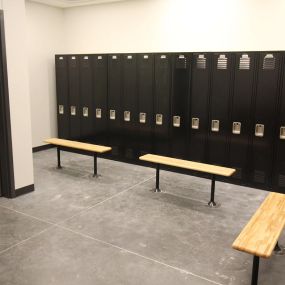 Locker room at RDO Truck Center in Omaha, NE.