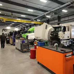 Service center at RDO Truck Center in Omaha, NE.