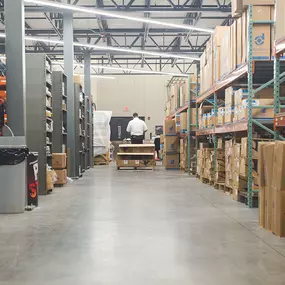 Parts warehouse at RDO Truck Center in Omaha, NE.