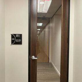 Interior Door and Sign for Guide to Good Divorce in Houston, TX