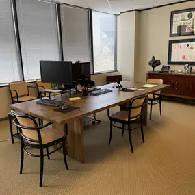 The Guide to Good Divorce office in Houston, TX offers a professional yet welcoming space for private meetings and seminars. Our office is designed to foster comfort and confidentiality while supporting women through the divorce process.