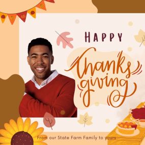 Happy Thanksgiving from Justin Costello State Farm! Call or stop by our office for a free car insurance quote!