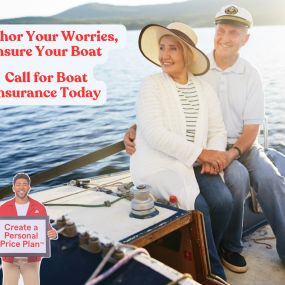 Anchor your worries, insure your boat. Call for boat insurance today!