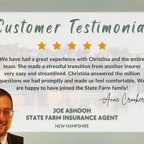 Call Joe Ashooh State Farm Insurance Agent for a free Car Quote today!