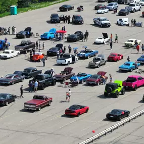 A few of the cars that came and went. So many others that weren’t around for the drone!