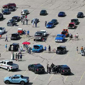 A few of the cars that came and went. So many others that weren’t around for the drone!