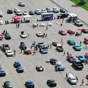 A few of the cars that came and went. So many others that weren’t around for the drone!