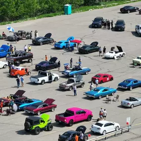 A few of the cars that came and went. So many others that weren’t around for the drone!