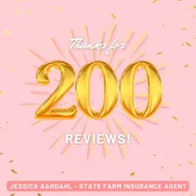 Thank you to our wonderful customers for 200 reviews!