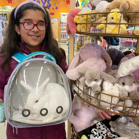 Thanks so much for coming to brighten our day, Ricotta the Bunny! It looks like you appreciate our wide selection of bunnies. We hope your person enjoys their slime!