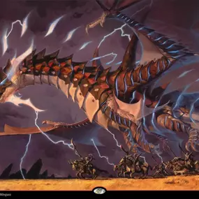 On Saturday, April 5th at 5:15pm we will take our third and last scheduled trip to the plane of Tarkir for our final Tarkir: Dragonstorm Prerelease event. This event will be hosted in the event room in Home 2 Suites across the parking lot from our store in Williston. Due to time constraints this event will be capped at 3 rounds and due to limited space we have a cap of 32 players for this event.
This event will cost $35 per player (plus tax). Each player will receive a Tarkir Dragonstorm Prerele