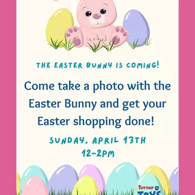 Who’s ready for Easter? If you aren’t, that’s ok! We got you. Easter bunny, plenty of basket stuffers at Turner Toys. Come get your photo with the Easter Bunny and get your Easter shopping DONE!!! See you then! #easter #bunny #shopping #vermont #williston #toystore
