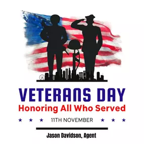 Honoring our nation's heroes on this Veterans Day.  Today, we express our deepest gratitude to all the brave men and women who have served and continue to serve our country. Your sacrifice, courage, and dedication are truly inspiring. Let's take a moment to reflect on their selflessness and extend our heartfelt thanks.