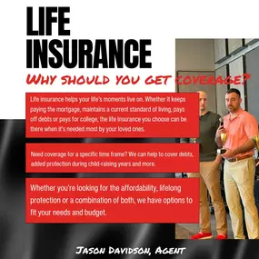 Why should you get life insurance coverage? Protect your family's future with our help. We would love to review your insurance needs and budget to find a policy just for you. #LifeInsurance #Family #Community