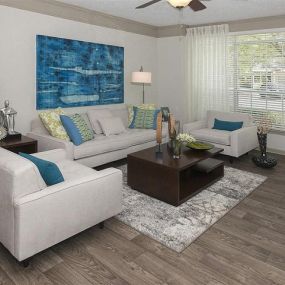 Modern Living Room at St. Andrews Apartment Homes