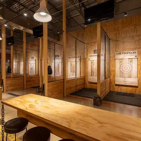 Enjoy a private axe-throwing experience tailored just for you. Our private sessions ensure a personal touch with safety training and instruction, perfect for special occasions. Available by reservation at Detroit Axe Corktown .