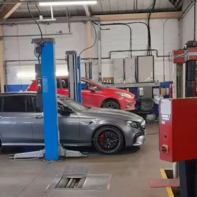 Car inside the Ford Service Centre Milton Keynes