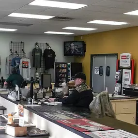 RDO Truck Center parts counter in Bismarck, ND.