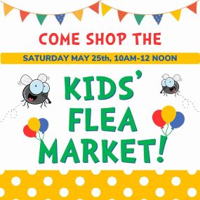 Don’t miss this event!  ⭐️⭐️⭐️⭐️⭐️ Whether you’ve registered for a spot as a “kid entrepreneur” and are getting ready to “set up shop” or will join us as a bargain SHOPPER, we’re excited to see you for The Learning Tree Kids’ Flea Market on Saturday May 25th, 10-12 Noon!⭐️⭐️⭐️⭐️⭐️