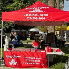 It's a beautiful day outside! Please stop by our booth for a FREE insurance quote!