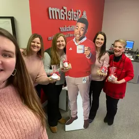 Debbie came on her day off to spread some Valentine’s Day cheer!