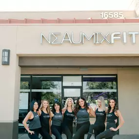 Team Photo at Exterior Entrance of Neaumix Fit
16585 Von Karman Ave
Suite B
Irvine, CA 92606