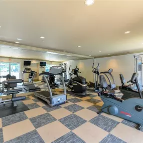 Athletic Club with Cardio and Free Weight Areas at Sugarloaf Crossing Apartments