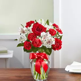 Fields of Europe™ Bliss - Being greeted at the door by a stunning bouquet of vibrant red and whiteâ€¦ now thatâ€™s bliss.