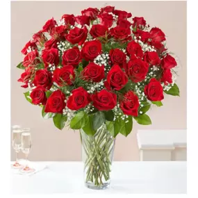 Because your sweetheart deserves to be romanced with all the love in your heart, send a luxurious vase of the 48 long-stemmed roses. Each truly original arrangement is hand-gathered by our select florists in a classic glass vase to help you express yourself perfectly. We strive to send the freshest flowers, so to ensure lasting beauty, some flowers may arrive in bud form and will fully bloom over a few days. The benefit is that they will last longer for the recipient to enjoy!