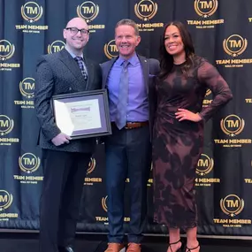 Last night was so much fun! Our office manager, Brent, earned recognition at the annual Team Member Hall of Fame event for exceptional success in protecting the families and individuals we insure with life insurance. We are so proud of his dedication and passion for protecting our customers and their loved ones.